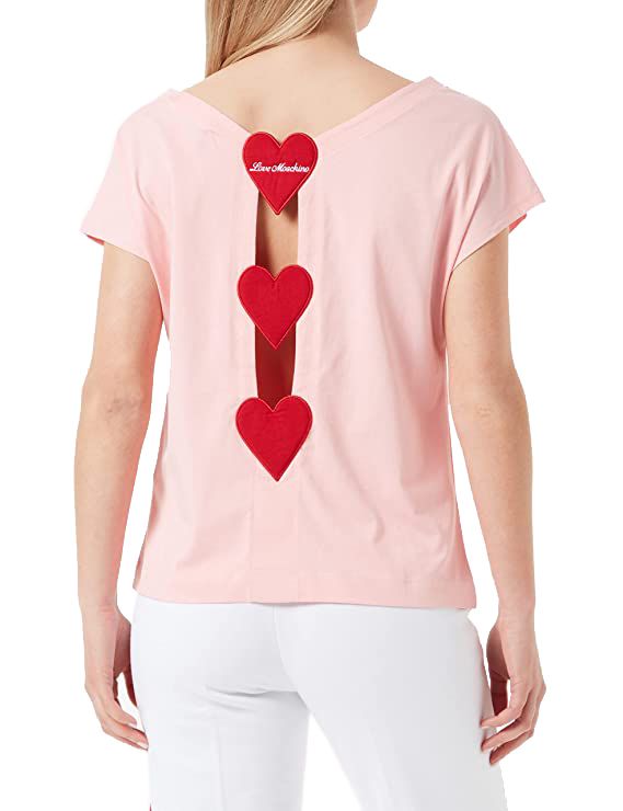 Love Moschino Pink Cotton Women T-Shirt