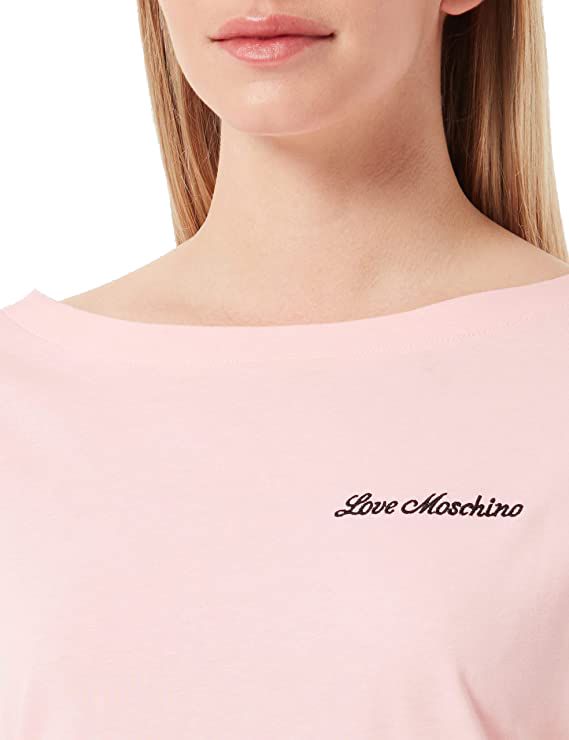 Love Moschino Pink Cotton Women T-Shirt