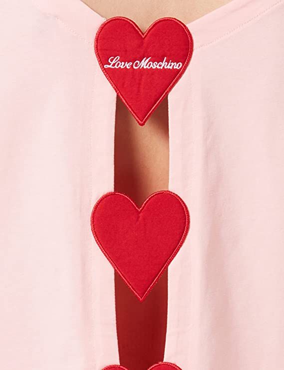 Love Moschino Pink Cotton Women T-Shirt