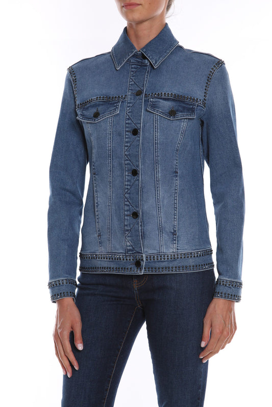 Love Moschino Blue Cotton Women Jacket