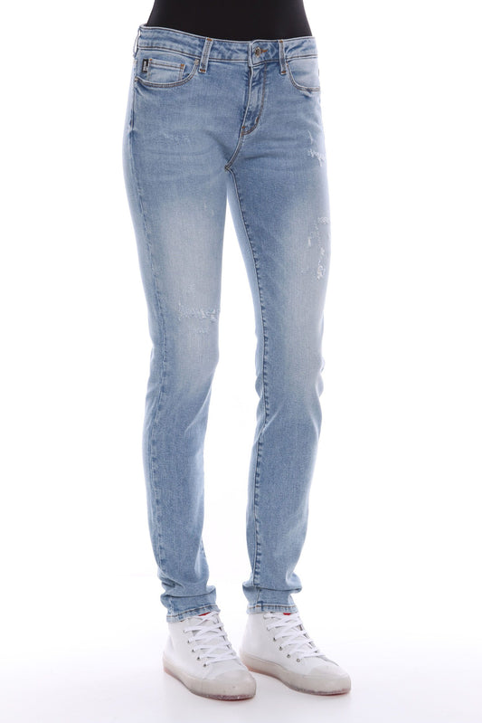 Love Moschino Blue Cotton Women Jean