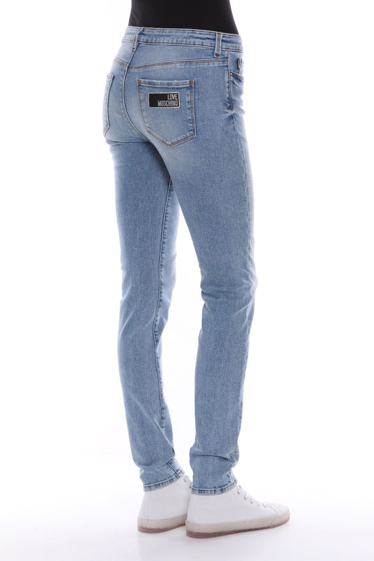 Love Moschino Blue Cotton Women Jean