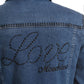 Love Moschino Blue Cotton Women Jacket