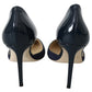 Jimmy Choo Elegant Navy Suede Pointed Toe Pumps