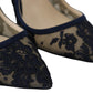 Jimmy Choo Navy Lancer Leather Pumps Elegance Unleashed