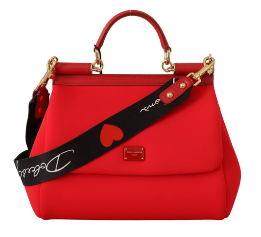 Dolce & Gabbana Radiant Red Medium Sicily Handbag