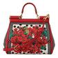 Dolce & Gabbana Sicilian Blossom Leather Shoulder Bag