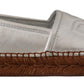 Dolce & Gabbana Silver Leather Flat Espadrilles