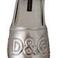 Dolce & Gabbana Silver Leather Flat Espadrilles