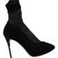 Dolce & Gabbana Elegant Stretch Sock Boot Pumps