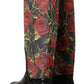 Dolce & Gabbana Elegant Floral Rain Boots - Chic All-Weather Footwear