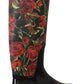 Dolce & Gabbana Elegant Floral Rain Boots - Chic All-Weather Footwear