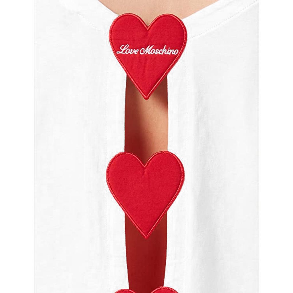 Love Moschino White Cotton Women T-Shirt