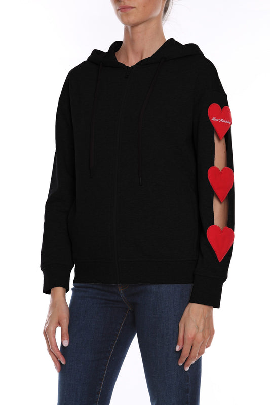 Love Moschino Black Cotton Women Sweater