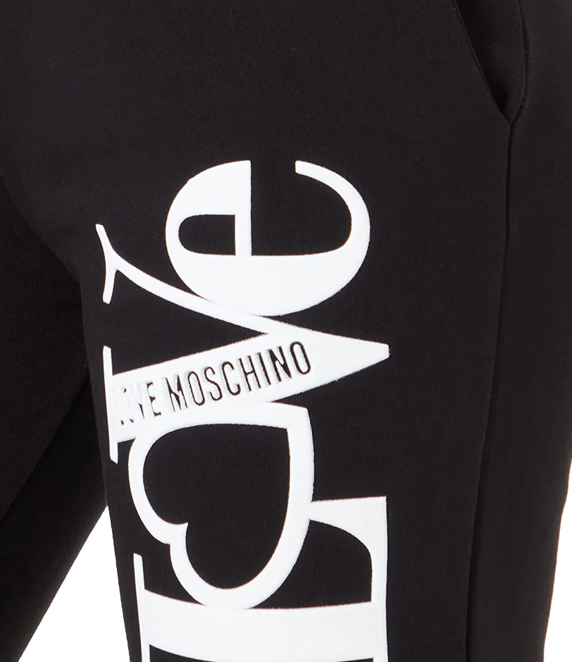 Love Moschino Black Cotton Women Sweatpant