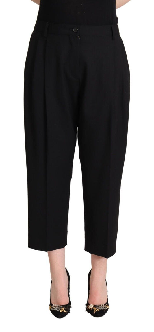 Dolce & Gabbana Elegant Mid-Waisted Cropped Pants