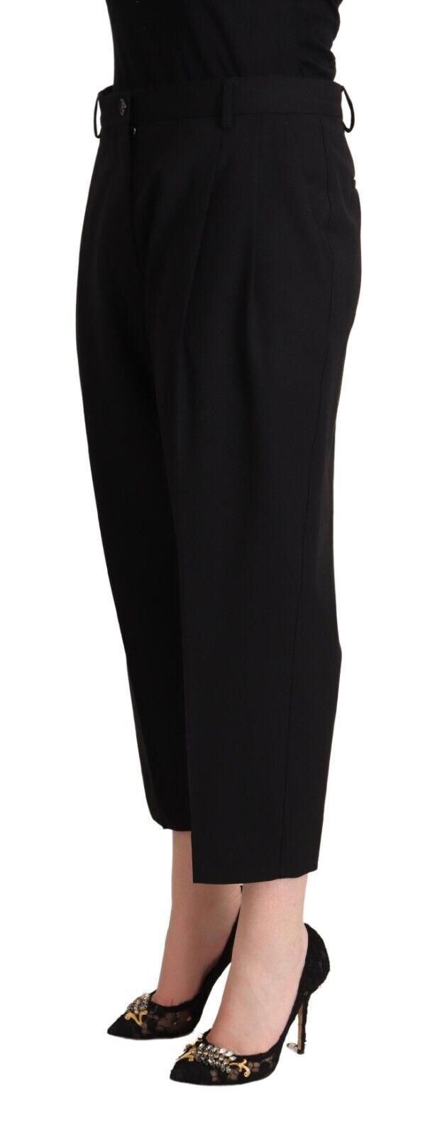 Dolce & Gabbana Elegant Mid-Waisted Cropped Pants