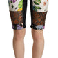 Dolce & Gabbana Elegant Floral Cropped Pants in Purple Hues