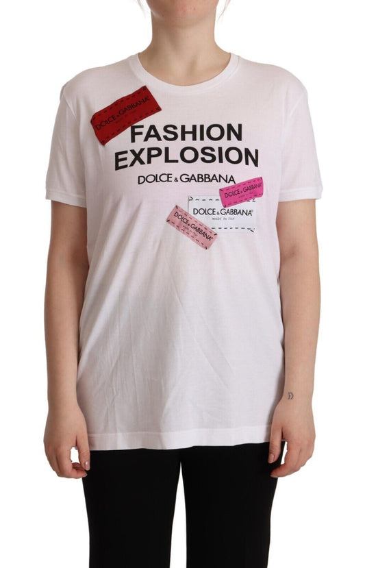 Dolce & Gabbana Chic Fashion Explosion Crew Neck Tee