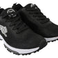 Plein Sport Black Polyester Gretel Sneakers Shoes