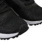 Plein Sport Black Polyester Gretel Sneakers Shoes