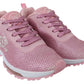 Plein Sport Chic Powder Pink High-Craft Sneakers