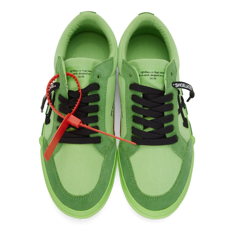 Off-White Green Linen Women Sneaker