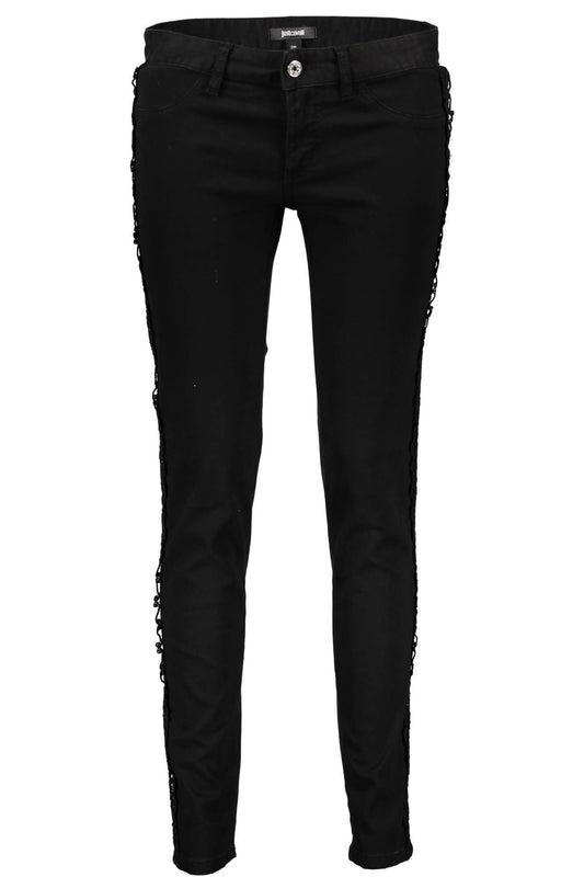 Just Cavalli Black Cotton Women Jeans