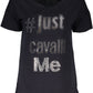 Just Cavalli Black Polyester Women Top