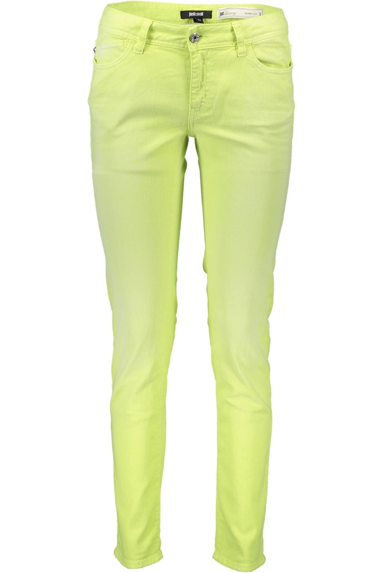 Just Cavalli Yellow Cotton Women Jeans