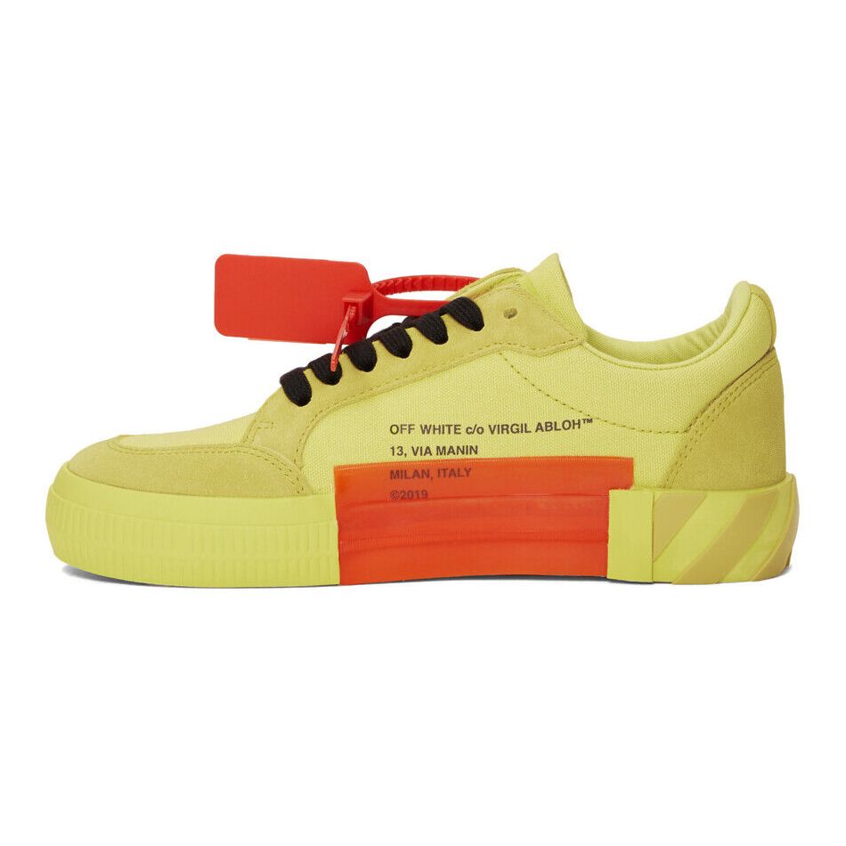 Off-White Chic Linen Blend Yellow Sneakers