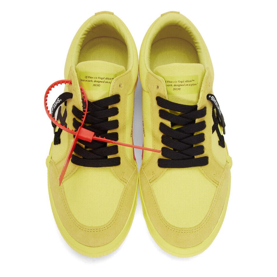 Off-White Chic Linen Blend Yellow Sneakers