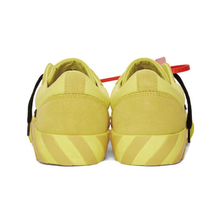 Off-White Chic Linen Blend Yellow Sneakers