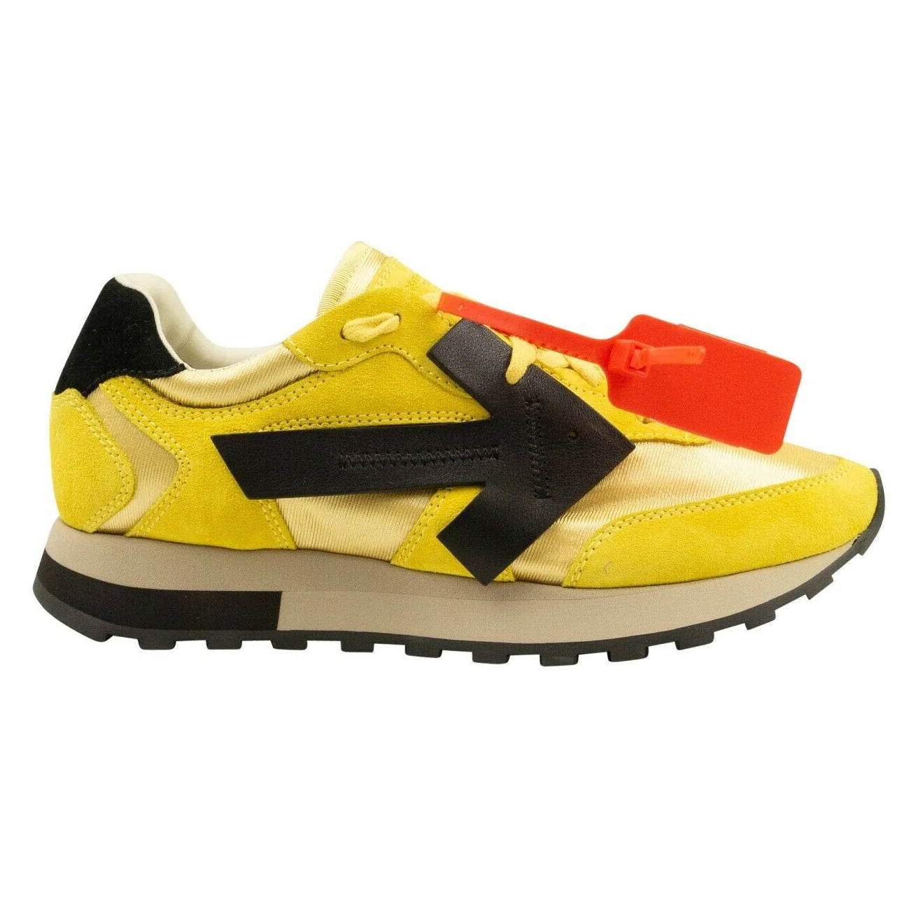 Off-White Yellow Calfskin Women Sneaker