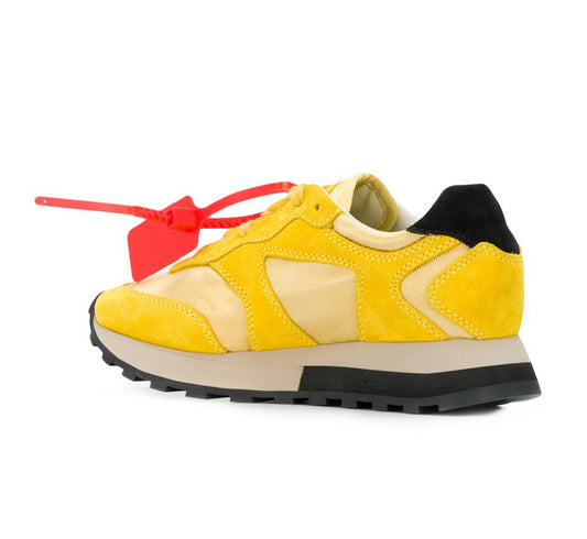 Off-White Yellow Calfskin Women Sneaker