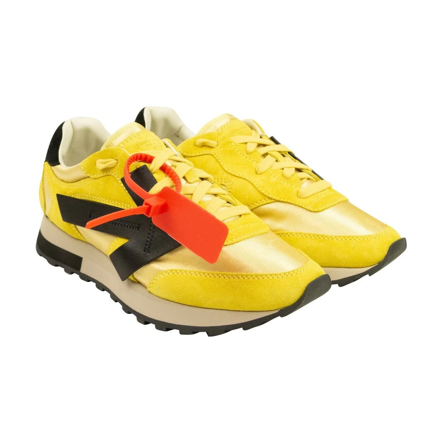 Off-White Yellow Calfskin Women Sneaker