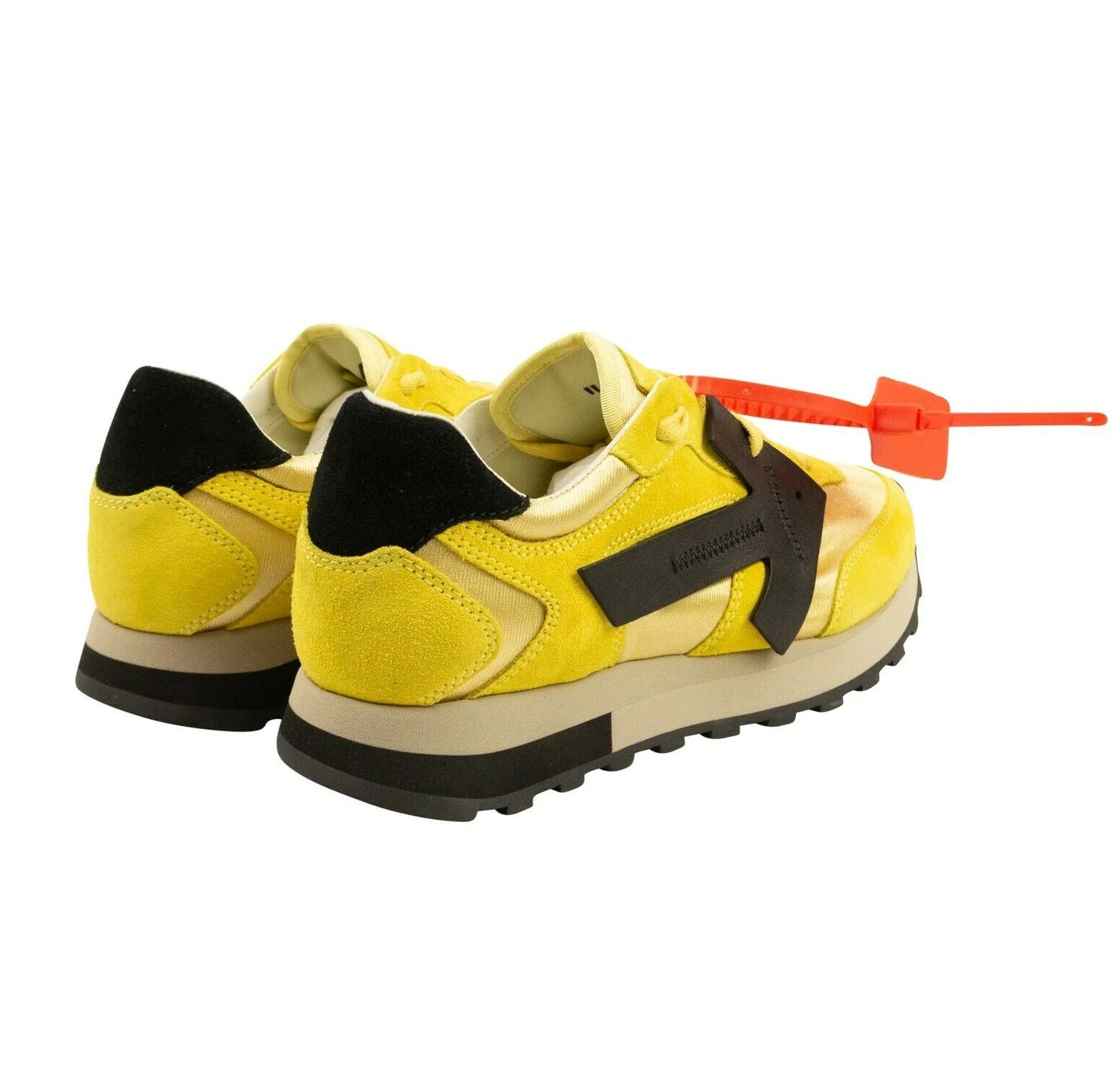 Off-White Yellow Calfskin Women Sneaker