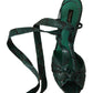 Dolce & Gabbana Elegant Green Python Strappy Heels