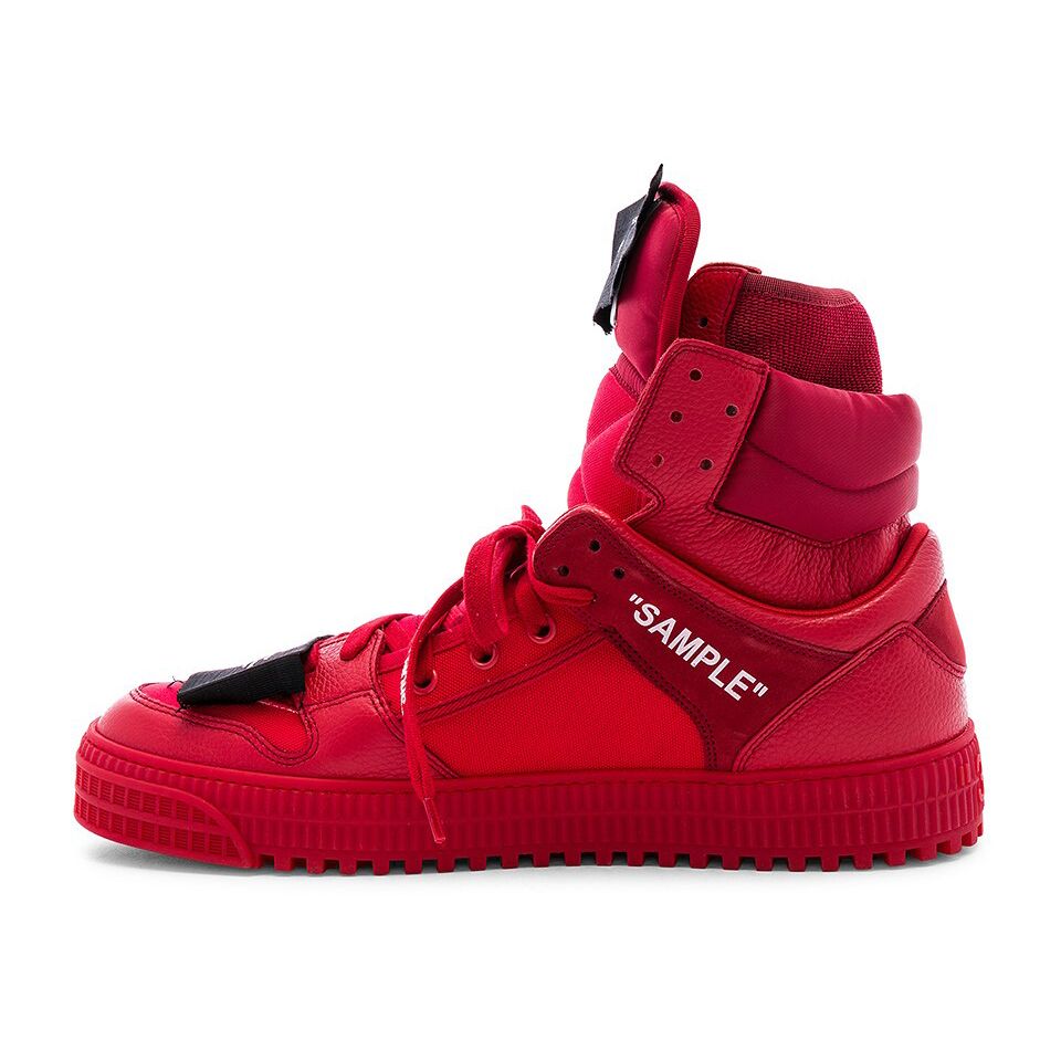 Off-White Red Calfskin Women Sneaker