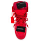 Off-White Red Calfskin Women Sneaker