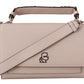 Karl Lagerfeld Mauve Elegance Leather Shoulder Bag