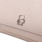 Karl Lagerfeld Mauve Elegance Leather Shoulder Bag