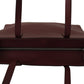 Karl Lagerfeld Elegant Wine-Toned Leather Tote with Zip Closure