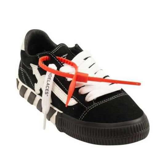 Off-White Suede Calfskin Arrow Sneakers in Black