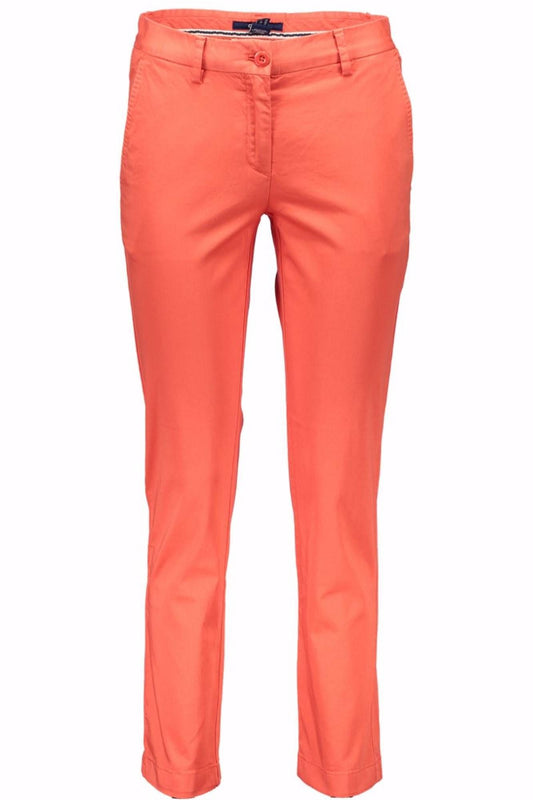 Gant Red Cotton Women Pant