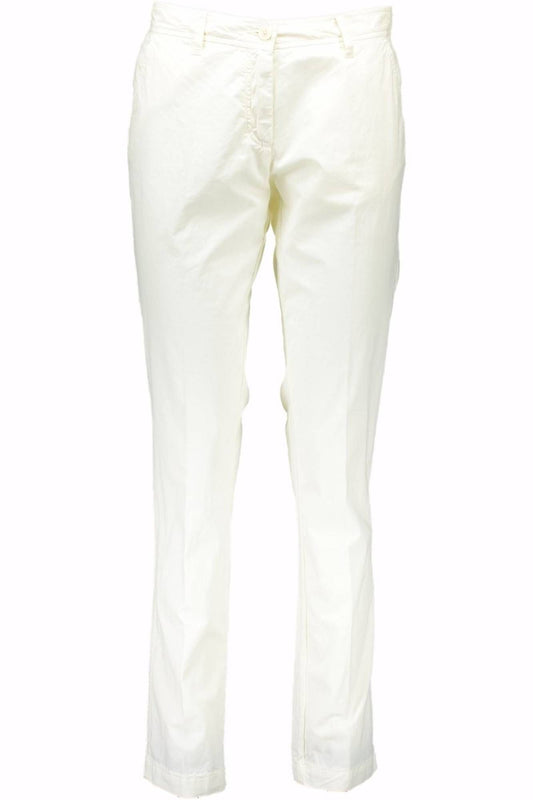 Gant White Cotton Women Pant