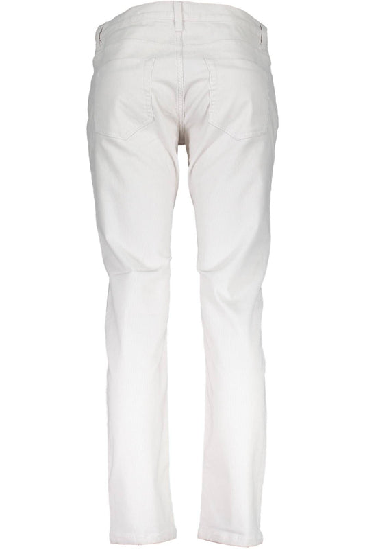 Gant White Cotton Women Trouser