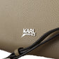 Karl Lagerfeld Enchanting Sage Green Leather Tote