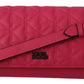 Karl Lagerfeld Chic Peony Pink Leather Crossbody Bag