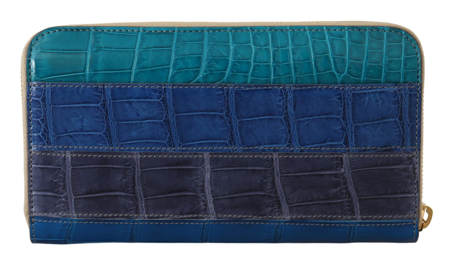 Dolce & Gabbana Exquisite Multicolor Leather Long Wallet